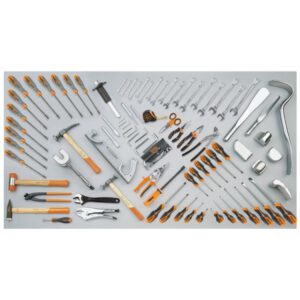 Įvairių įrankių rinkinys skirtas automobilio remonto darbams 5905VG/1