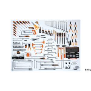 Įvairių įrankių rinkinys skirtas automobilio remonto darbams 5957VG